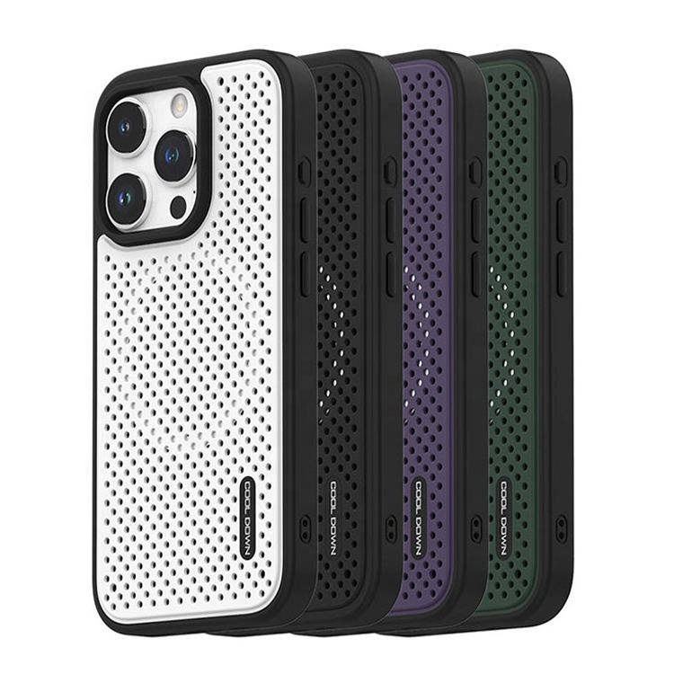 High Quality Premium 2024 Heat Dissipation Breathable Back Mobile Phone Magnetic Case Cover For iPhone 15 For iPhone 15 Pro Max