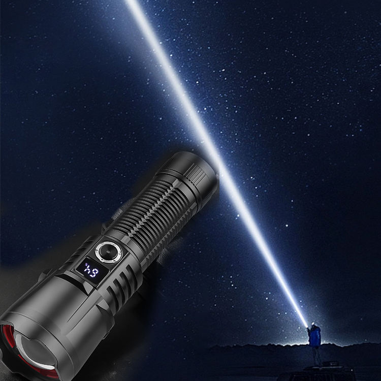 30W Wick LED Flashlight High Power Torch Lighting Distance 1500M Waterproof Tactical Hunting Lights Flashlights