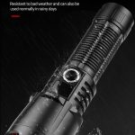 30W Wick LED Flashlight High Power Torch Lighting Distance 1500M Waterproof Tactical Hunting Lights Flashlights