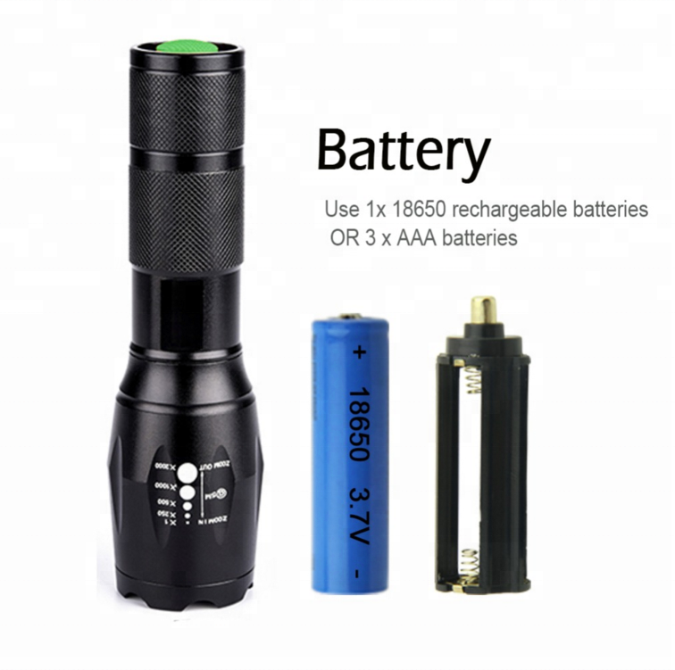 High power waterproof Aluminum flashlights led torch 1000 lumen 10W rechargeable tactical led flashlight