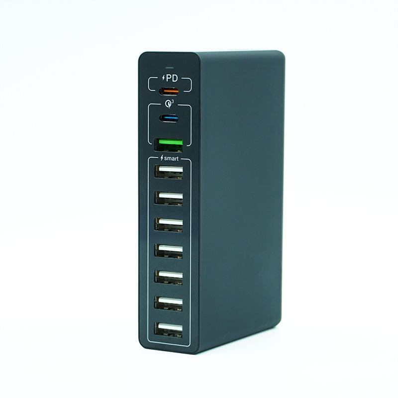 Multifunctional 65W 10-port USB PD Fast charger block Desktop Mobile phones Family-sized USB Quick charger adapter