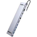 11 in 1 USB C Docking Station competitive manufacturer price Aluminum Alloy type c functional usb hub