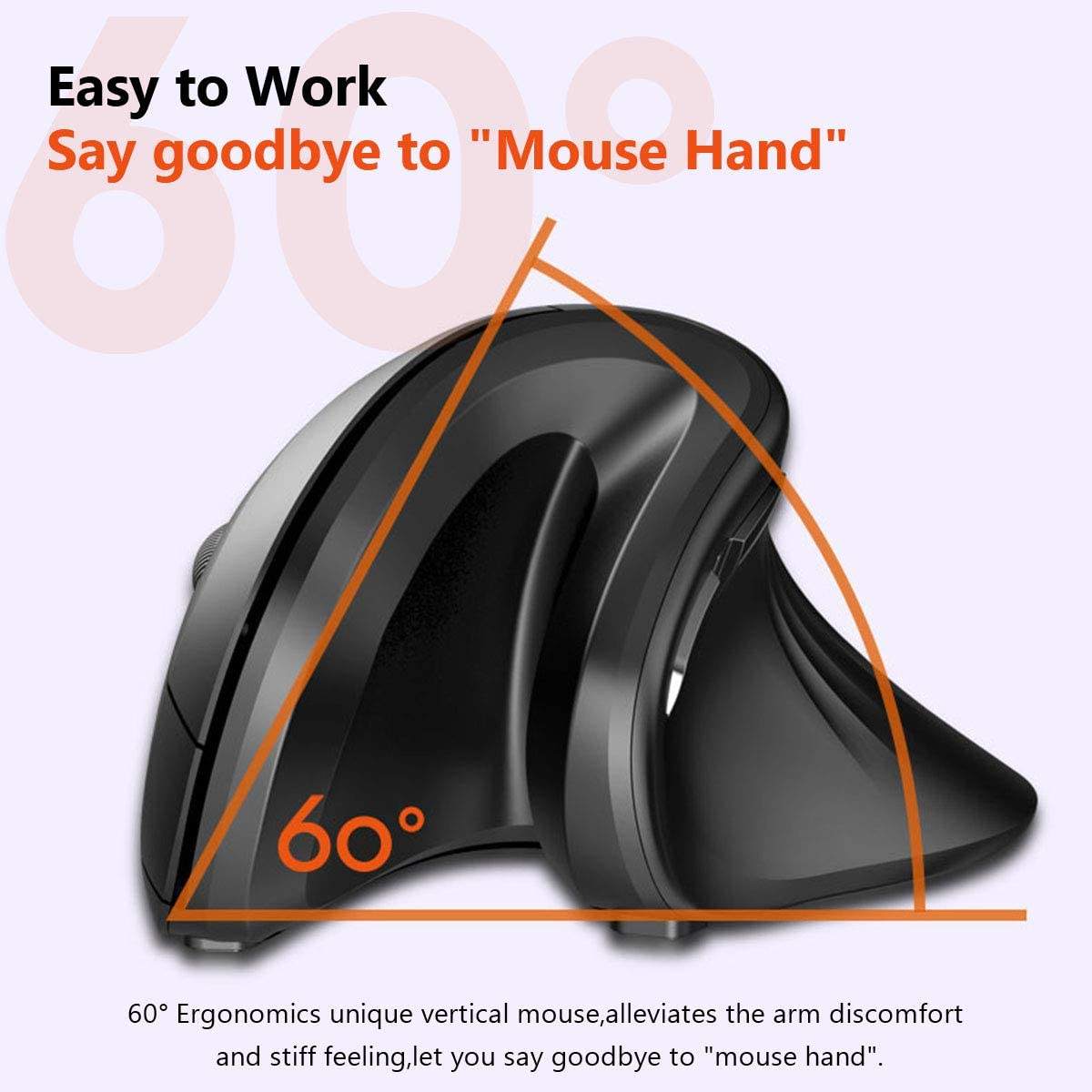 Newest Computer Optical 2.4G Wireless Ergonomic Vertical Mouse