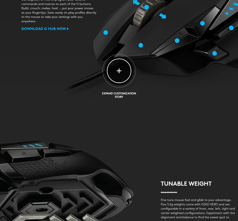 Logitech G502SE hero Dominator Esports Competitive Macro Programming Wireless Gaming Mouse