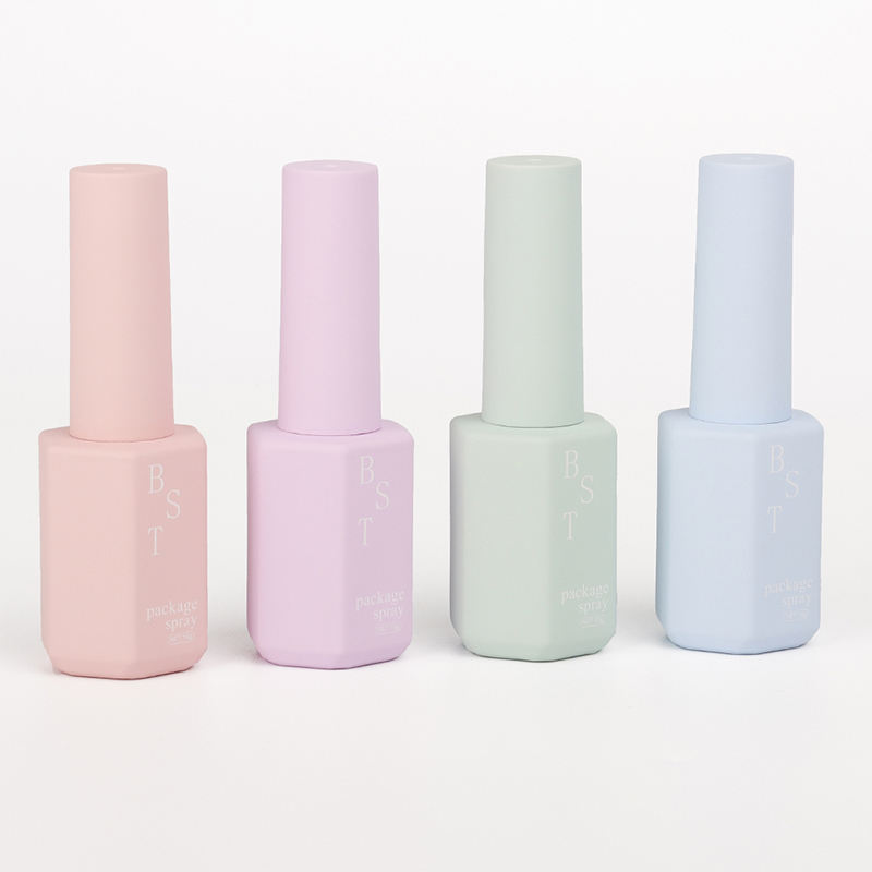 Nail Polish Glass Bottle with Cap Cap Brush