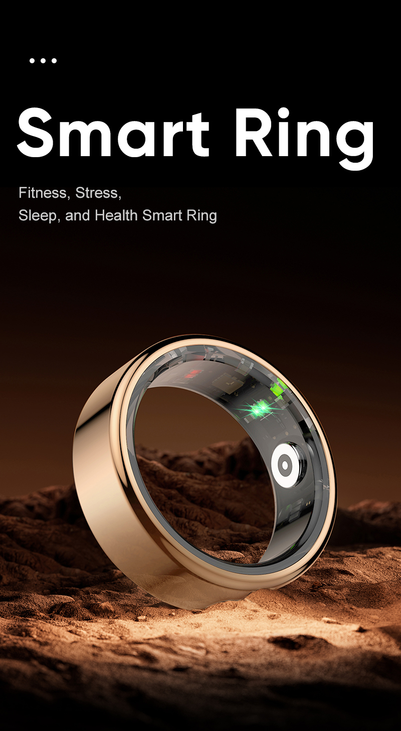 New trend Fashion Health ring finger fitness tracker Heart rate blood oxygen QRing App 5ATM waterproof R02 Smart Ring