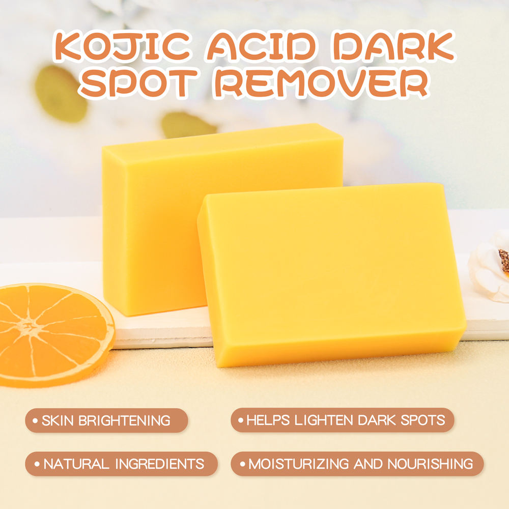 Kojic Acid Dark Spot Remover Soap Bars with Vitamin C, Retinol, Collagen