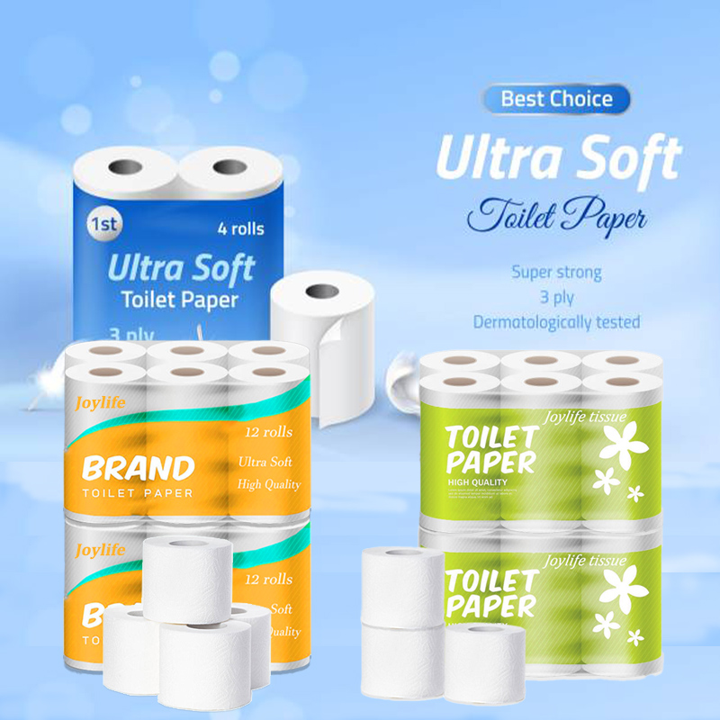 Recycled toilet tissu paper Bamboo Towel Paper Roll Toilet Tissue Paper