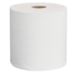 White hand paper towel roll, towel 600ft, 100% recycled paper