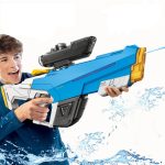 2024 Outdoor Toys Auto Refill Electric Kids Toy Gun Water Gun Automatic Squirt Toys Guns for adults with Light