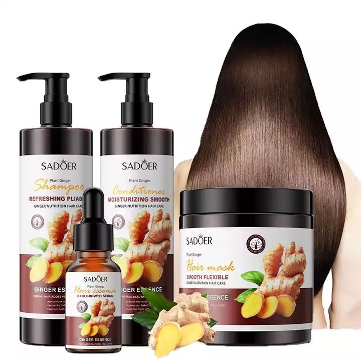 Ginger natural organic hair care shampoo conditioner oil control essence nourishing hair mask