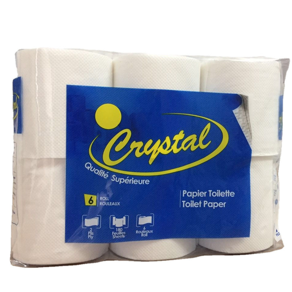 Embossed virgin bamboo pulp Tissue Paper/Cheap Toilet paper