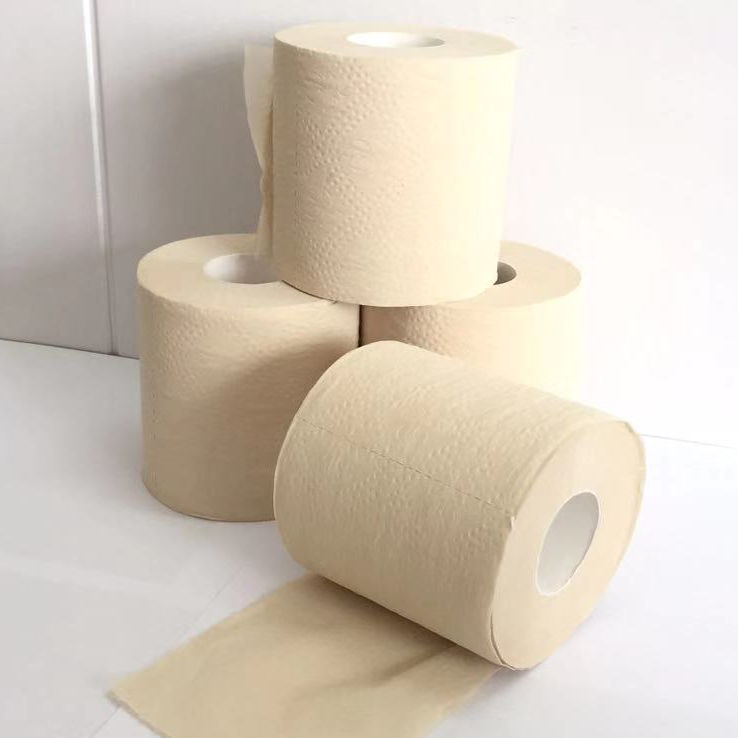 Embossed virgin bamboo pulp Tissue Paper/Cheap Toilet paper