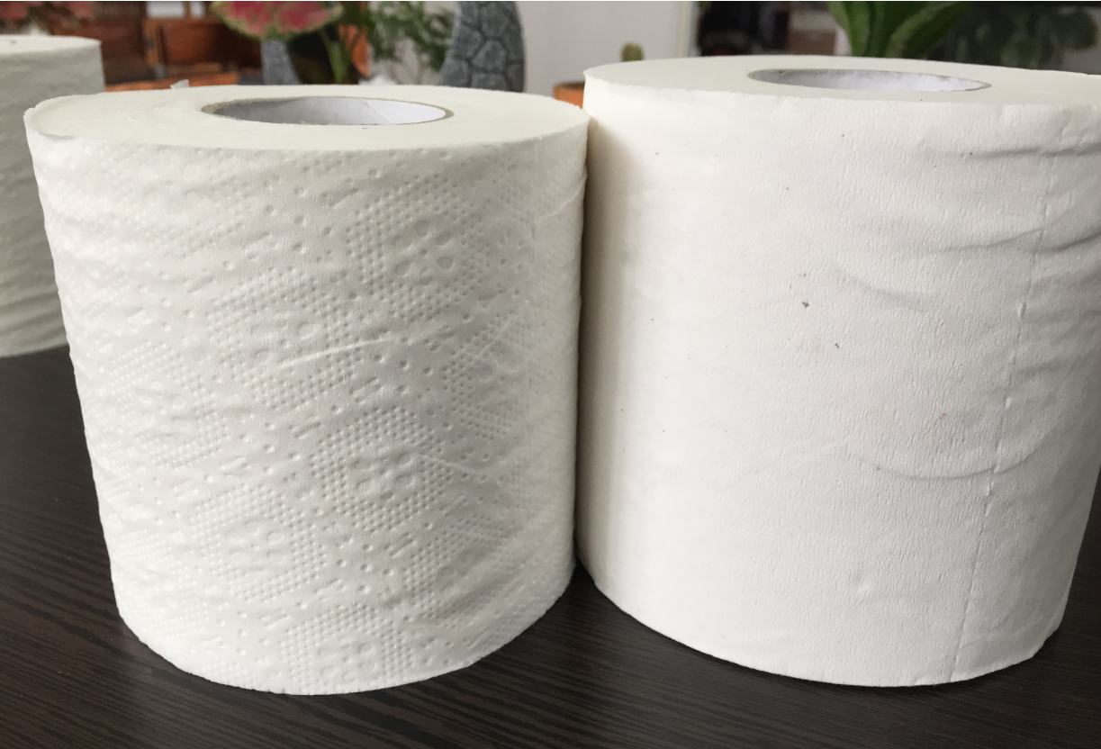 Embossed virgin bamboo pulp Tissue Paper/Cheap Toilet paper