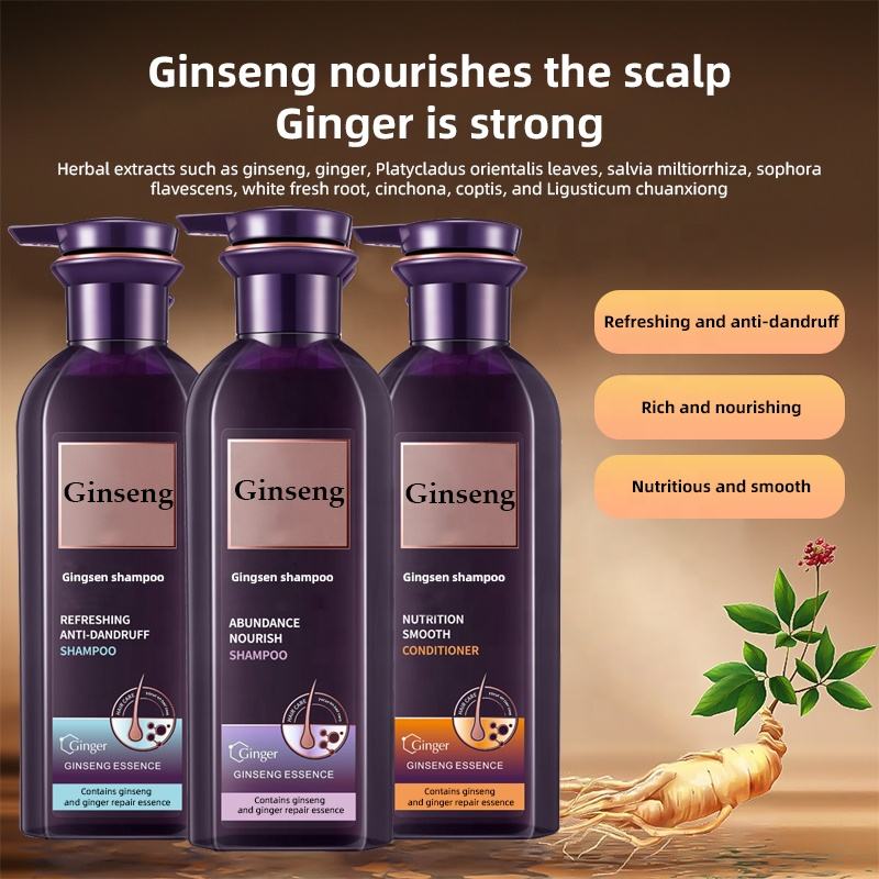 High Effective 400ml Hair Ginseng Hair Shampoo Anti Hair Loss Shampoo