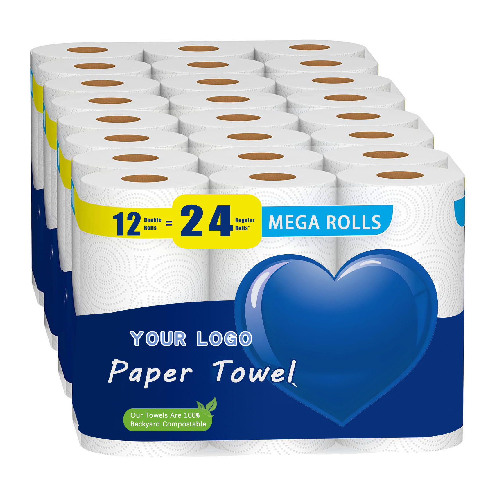 Bathroom Core 2 Paper Roll 3 ply Toilet Tissue