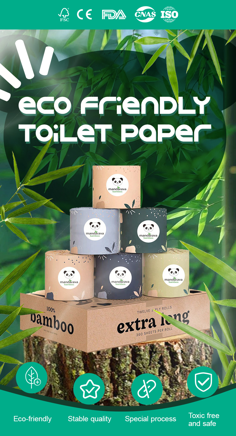 Bathroom Core 2 Paper Roll 3 ply Toilet Tissue