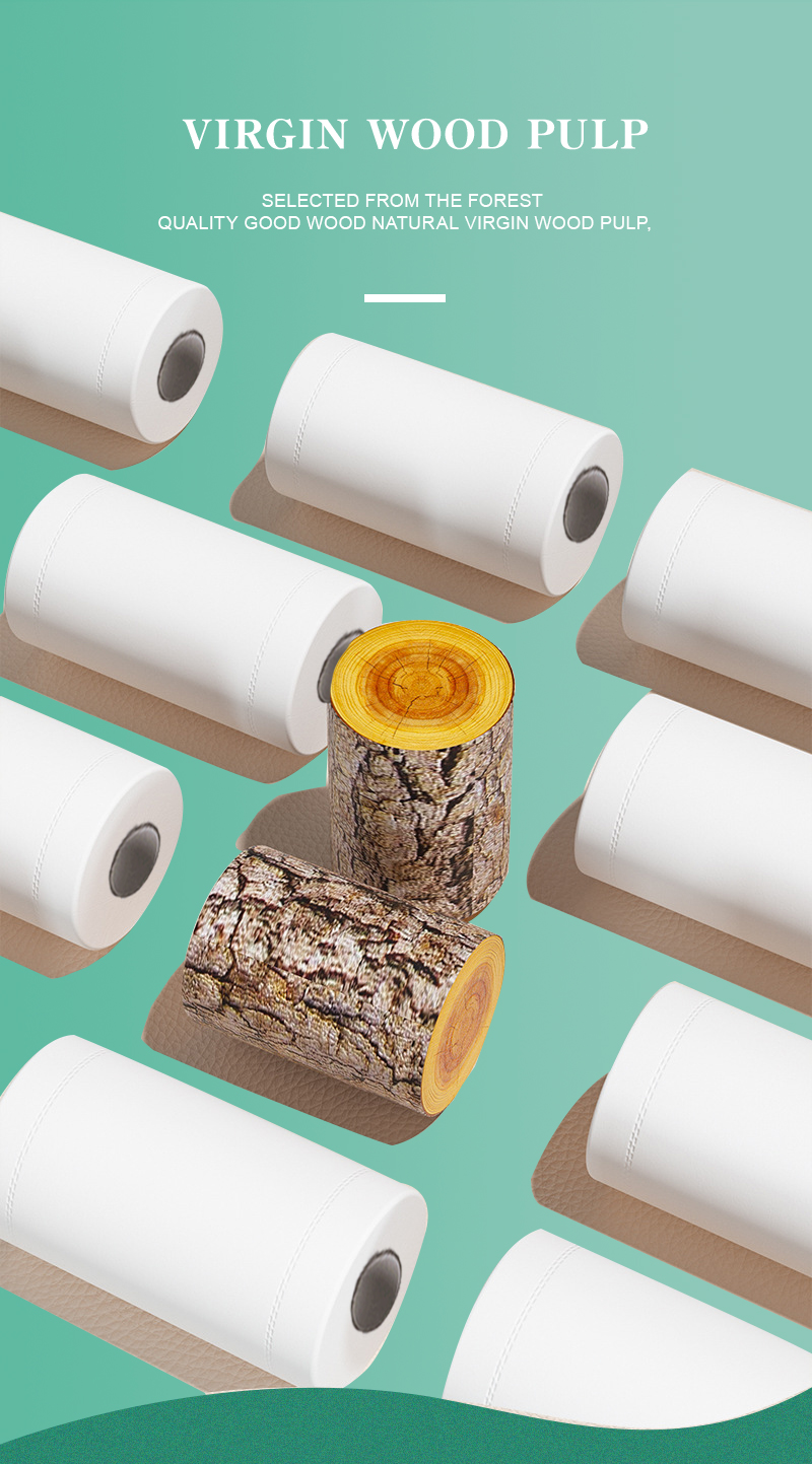 Bathroom Core 2 Paper Roll 3 ply Toilet Tissue