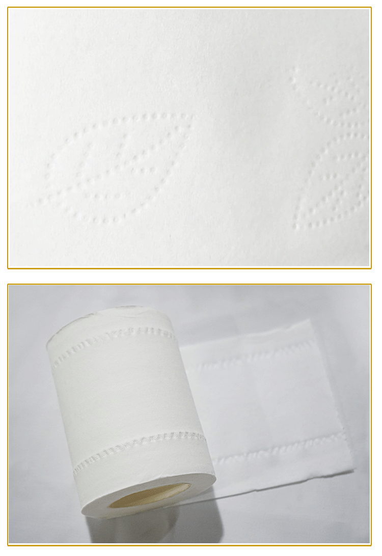 2ply 3ply Embossed Roll Tissue Customised Eco-friendly Toilet Paper