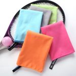 Dry fit sport towel portable sport towel microfiber with mesh bag quick drying gym towel