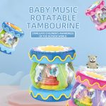 Educational Multi-Functional Baby Girl Toys Musical Carousel Music Instrument Baby Sound Drum Toy 2-4 Year