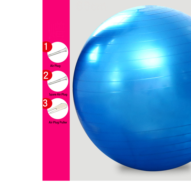 Anti-Burst Gym Pilates Exercise Fitness Soft Eco Friendly Pvc Yoga Ball With Pump