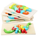 3D Puzzle Educational Toys Wooden Jigsaw Puzzle Toys Children’s Wooden Toys