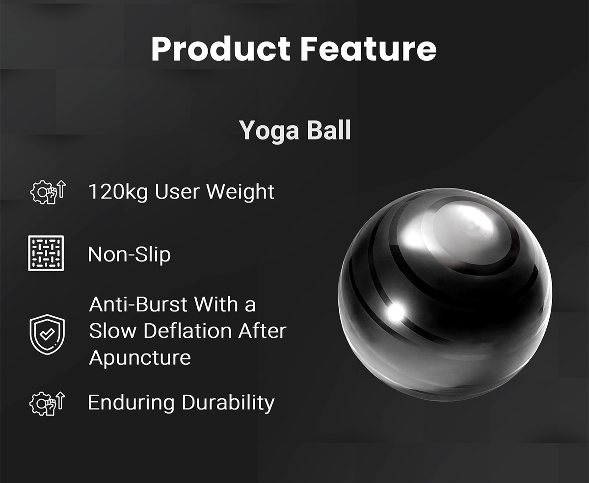 Anti-slip exercise ball