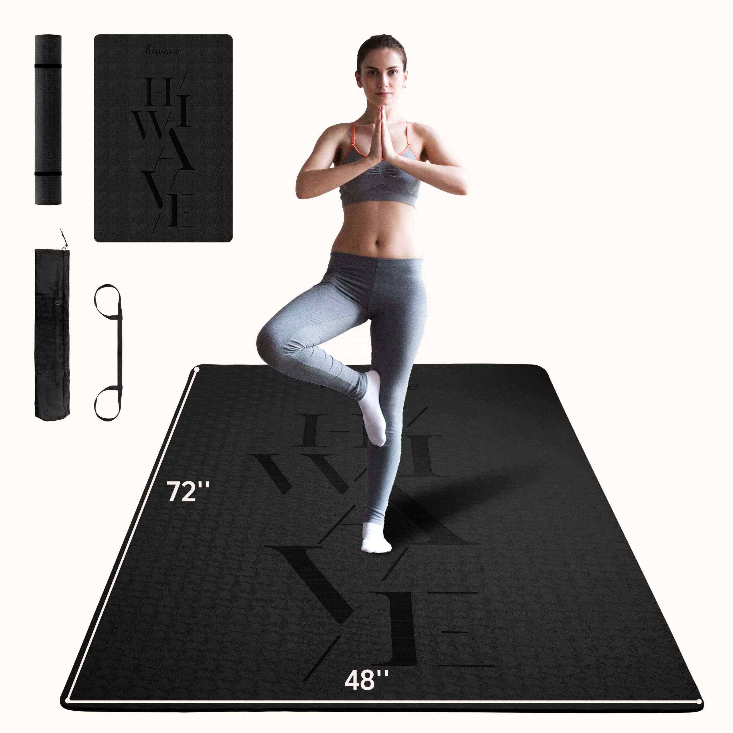 PF Competitive TRAVEL TPE Yoga Mat 7mm thick non-slip eco friendly foldable Yoga mats