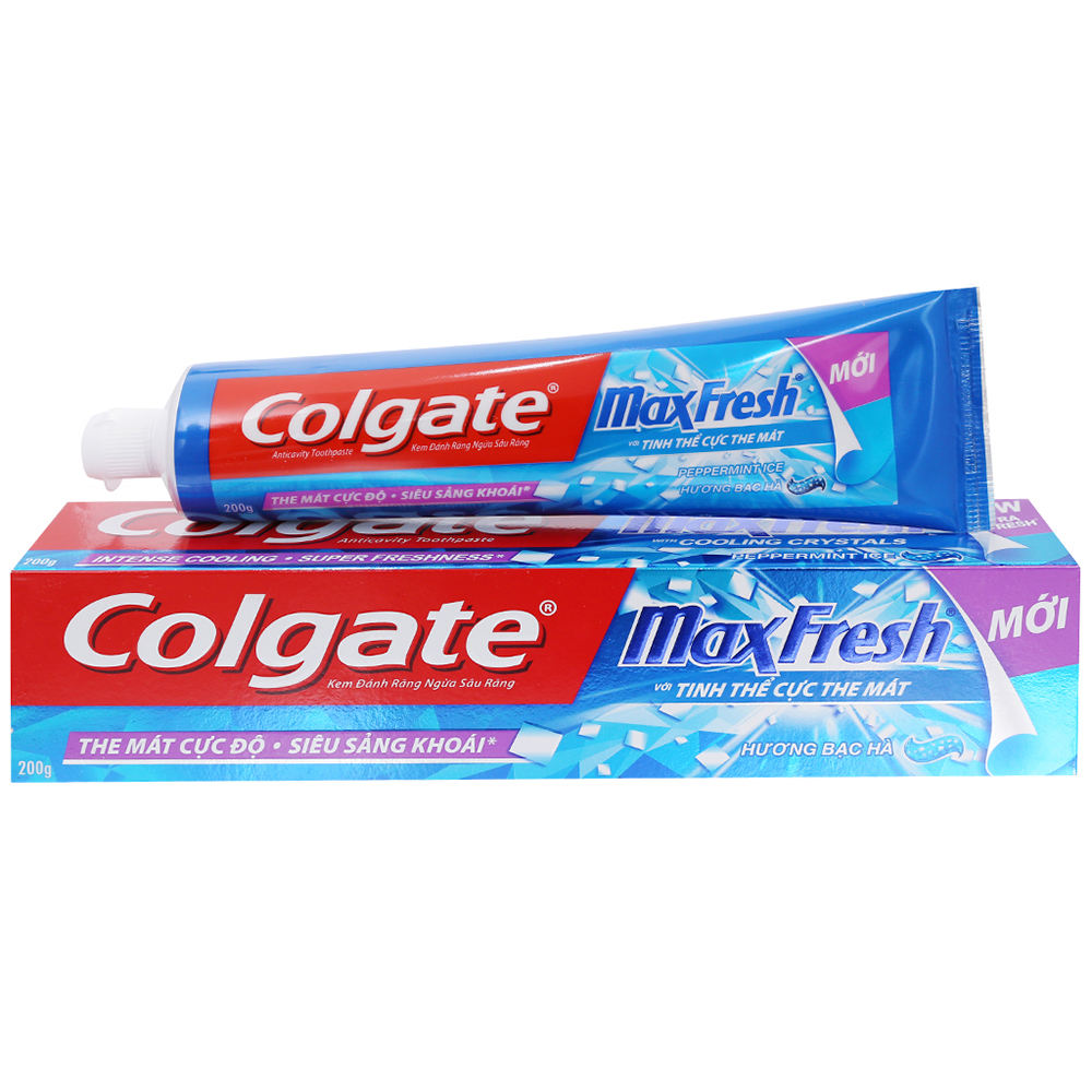 Colgate Max fresh Toothpaste Peppermint Cool Menthol Colgate Toothpaste