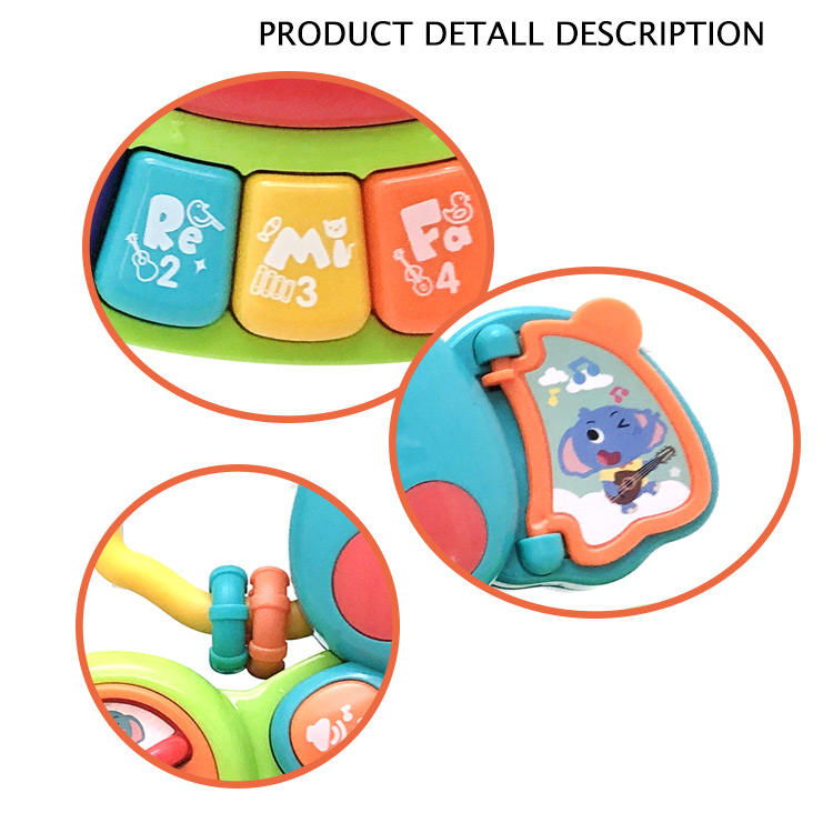 Baby Toddler Toy Keyboard Musical Toys Lovely Elephant Piano Multi Functions