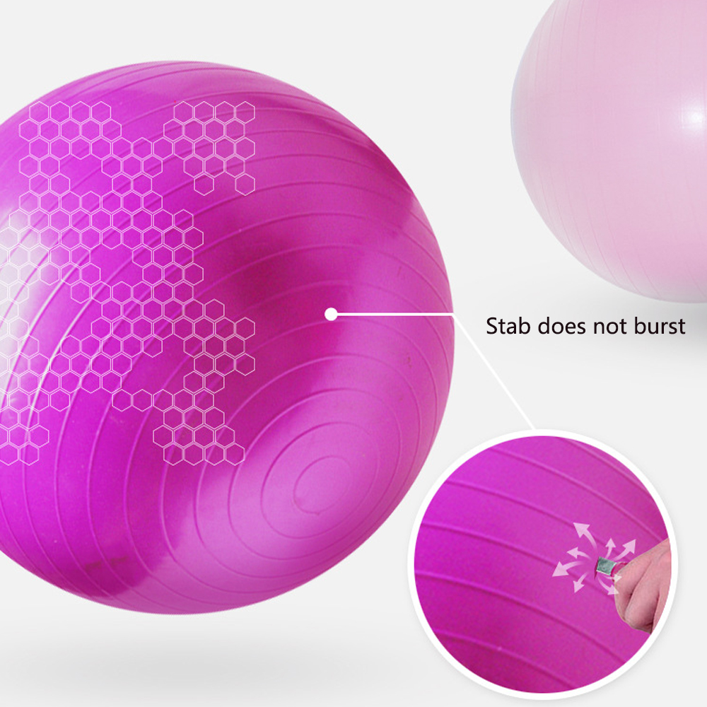 Yoga Ball Thickened Explosion-Proof Fitness Ball for Gym Exercise Balance and Pilates for Pregnant Women Children