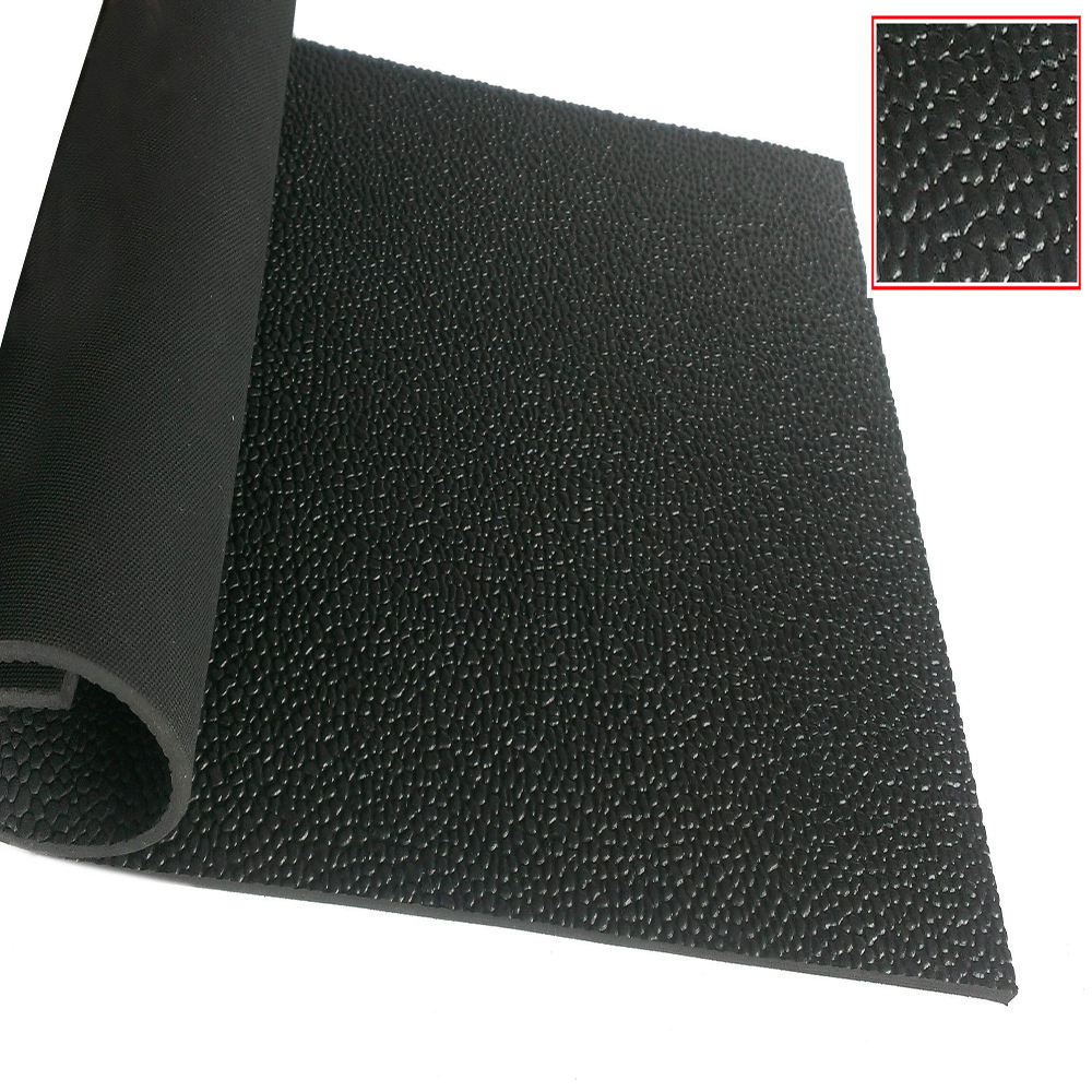 Anti slip no smell pebbled leather gym rubber flooring mat roll