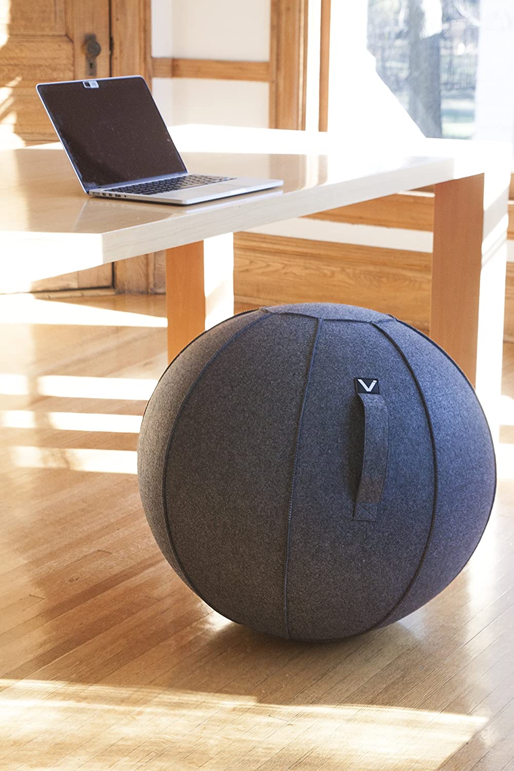 Exercise Ball Chair Canvas & Felt for Home Offices Balance Training Yoga Ball Yoga Balance Stability Exercise Fitness