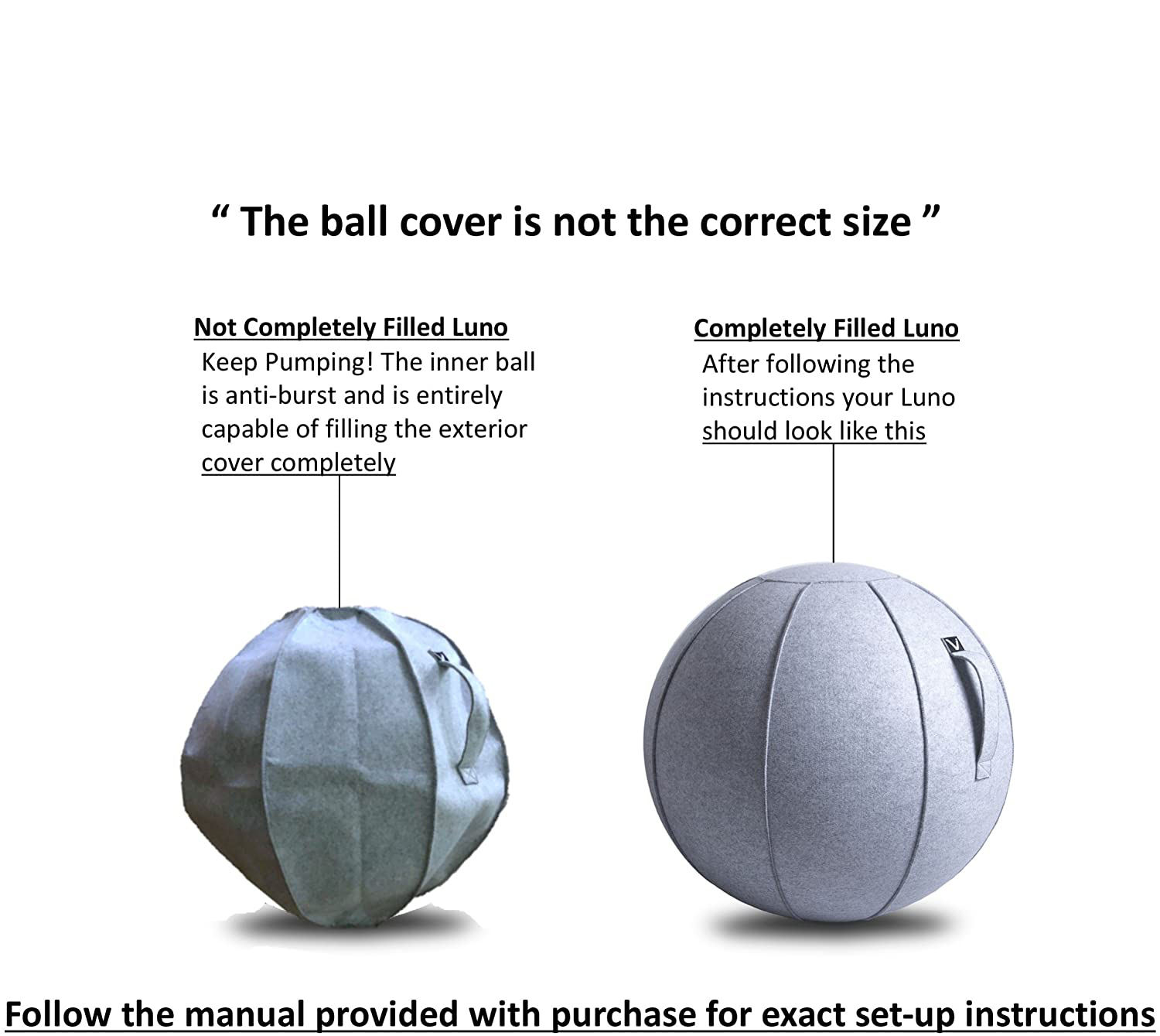 Exercise Ball Chair Canvas & Felt for Home Offices Balance Training Yoga Ball Yoga Balance Stability Exercise Fitness