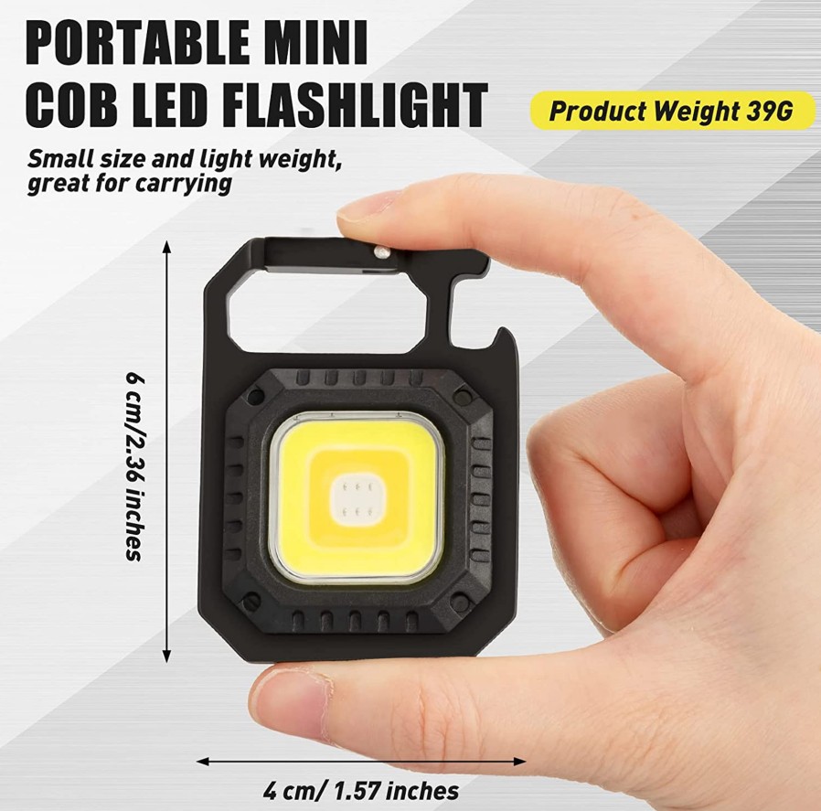 Portable Mini usb Rechargeable Flashlight Pocket led Camping Light Waterproof Keychain Flashlight with magnet