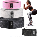 Marble Printed Pattern Hip Bands Loop Exercise Fabric Resistance Bands Hip Circle Glute Booty Band