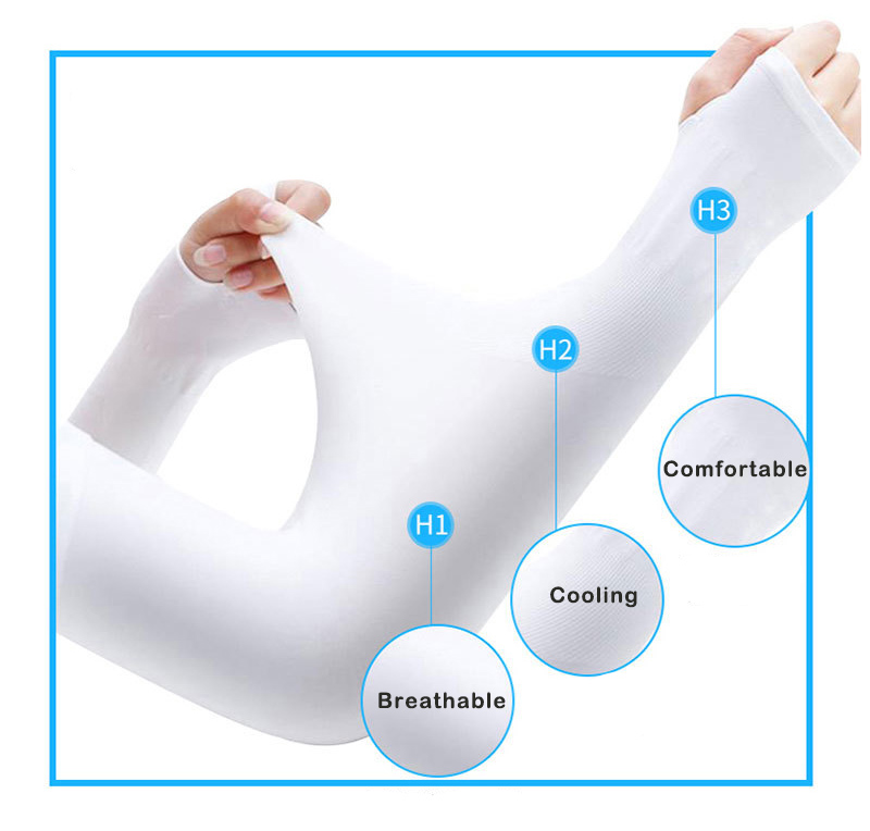 Sun Protection Cooling Compression Sports Arm Sleeves Fishing Cycling Sublimation Blank Arm Sleeves