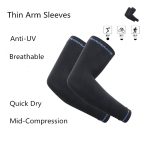 Sport Running arm sleeves Custom Breathable Quick Dry Basketball Baseball Black Cycling UV Protection Arm Sleeves