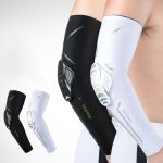 Protective Padded Compression Arm Sleeve Or Elbow Support Pads For Sports