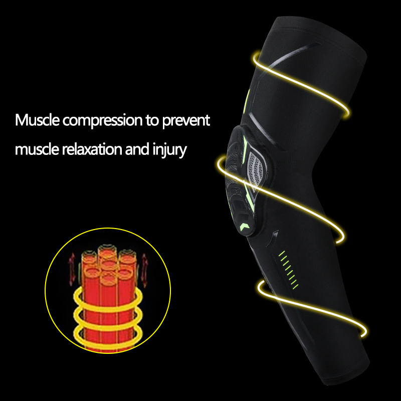 Protective Padded Compression Arm Sleeve Or Elbow Support Pads For Sports