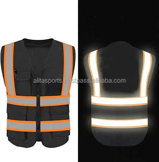 New Arrivals Hi-Vis Fluorescent Safety Vest Custom Colors Reflective Gear All Sizes With Custom Logo