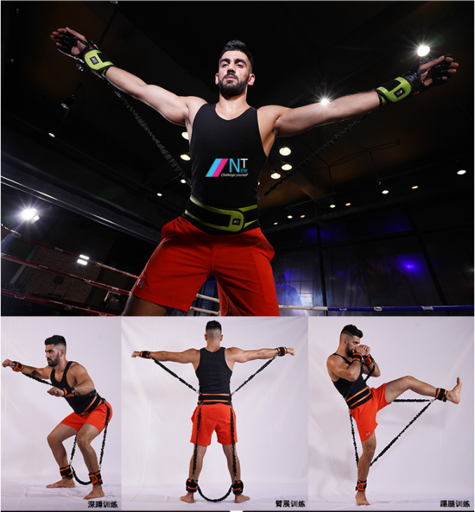 150 lbs Resistance Bands Boxing Cross fit Training Belt Leg Strength and Agility