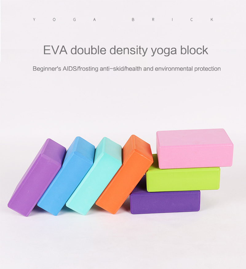 Factory Price eva foam custom printed eco-friendly EVA yoga block Yoga brick