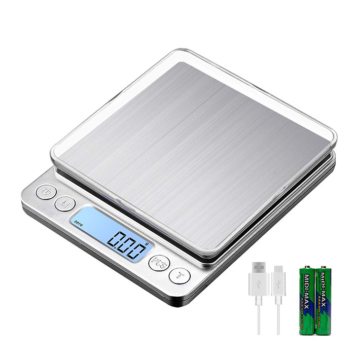 J&R Digital Commercial Jewelry Balance Weighing Gram Pocket Scale AWS 1kg 2kg 3kg 1000g 2000g 3000g 0.1g 0.01g