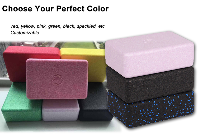 High Density Lightweight Indoor solid color Yoga Foam Brick EPP Yoga block For Fitness Sports