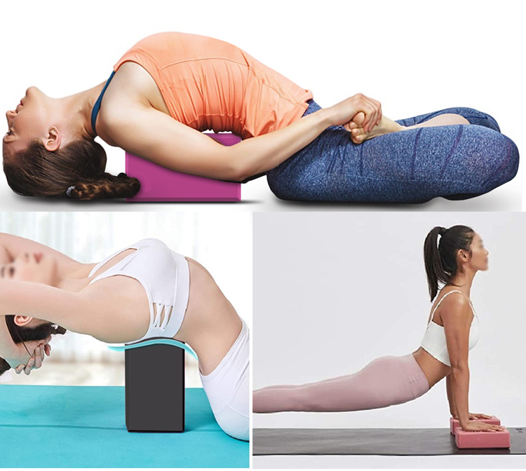 High Density Lightweight Indoor solid color Yoga Foam Brick EPP Yoga block For Fitness Sports