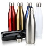 500ml Sports Water Bottle Travel Cup BPA Free Stainless Steel Water Bottle Cola Water Beer Double-Wall Vacuum Flask