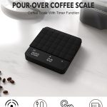 Portable Mini 99 Minutes Automatic Timing LED Display Electronic Rechargeable Espresso Digital Coffee Scale