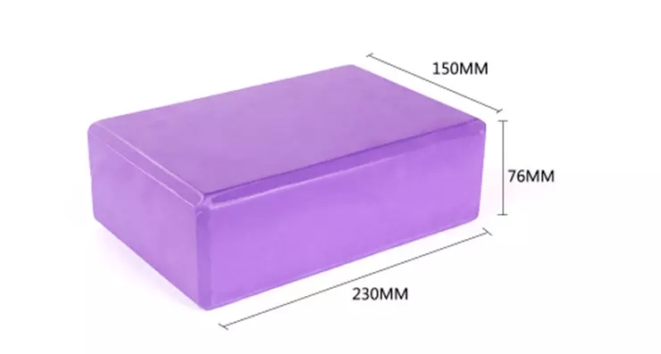 Custom Coloured Eco-Friendly High Density EVA Foam Yoga Block Non-Slip Fitness Exercise Brick